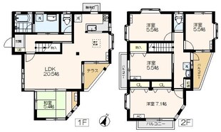 新座市馬場3丁目戸建ての物件間取画像